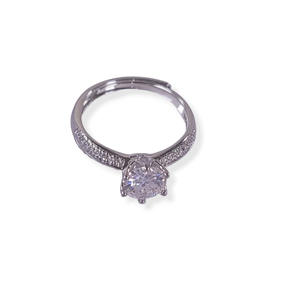 New! Certified 1ct  t.w. Moissanite Round Brillant cut Engagement Weeding Ring. - Picture 2 of 4